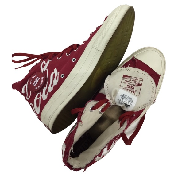RARE Converse x Coca Cola x Kith Red Chuck 70s hi Sneakers Men 11 hype deadstock - Picture 5 of 9